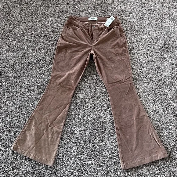 Hollister beige Corduroy flare